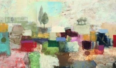 Etruscan Trees I art print by Bailey