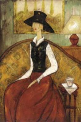 La Chapeau Noir art print by Curilova