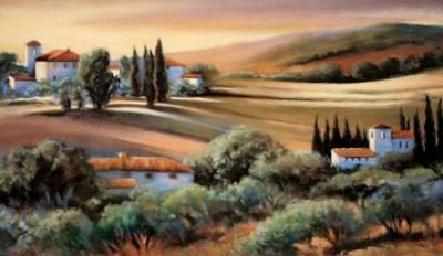 Afternoon Light in Tuscany art print by Jesson