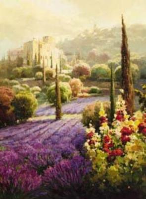 Fields of Lavender art print by Roberto Lombardi