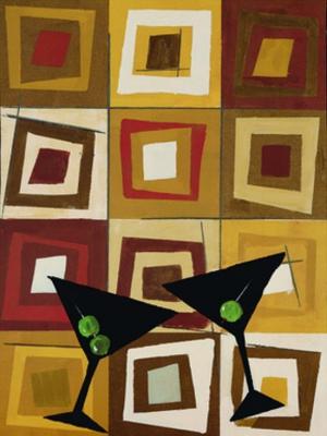 Groovy Martini II art print by Celeste Peters