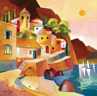 Cypress I art print by Cullar
