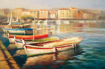 Harbor Morning II art print by Roberto Lombardi