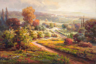 Valley View II art print by Roberto Lombardi