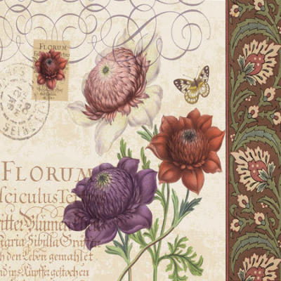 Floral Collage I art print by Scaletta