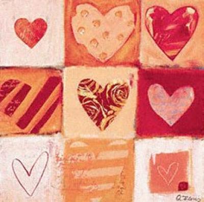 Happy Heart II art print by Anna Flores