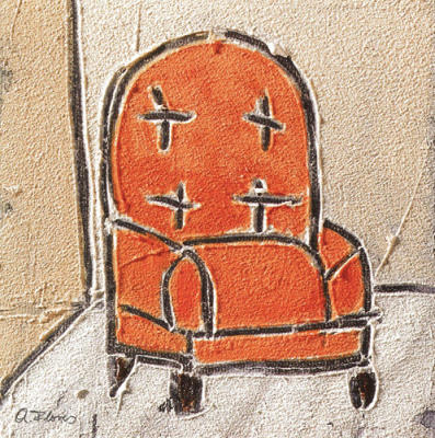 Jumping Chair art print by Anna Flores
