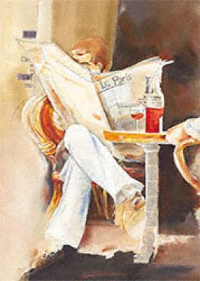 A Biarritz art print by Elizabeth Espin