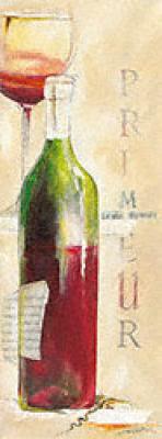 Le vin du mois art print by Elizabeth Espin