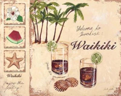 Waikiki art print by Steff Green