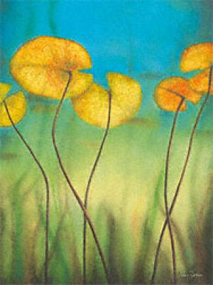 Etang de Nenuphars art print by Valerie Delmas