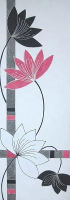 Fuchsia Lotus Stems art print by Alan Buckle