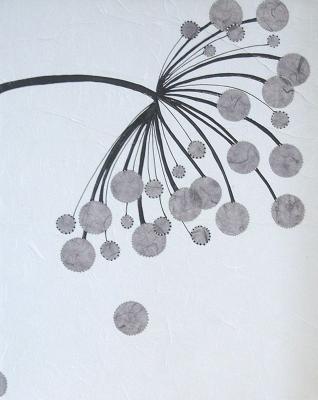 Silver Bubble Head art print by Alan Buckle