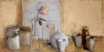 Rosa, Cristal y Porcelana art print by Carmen Galofre
