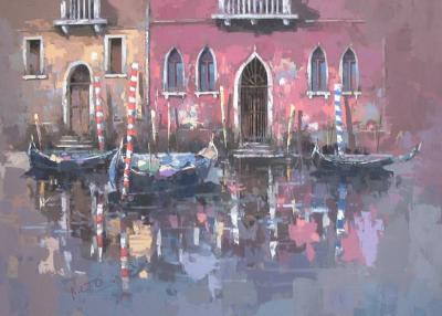 Calm Venice art print by Konchiu T.