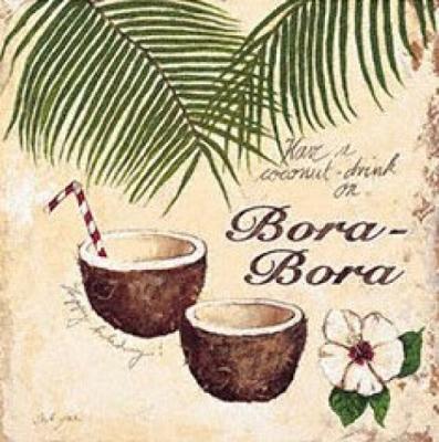 Bora bora art print by Steff Green