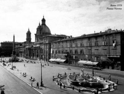 Piazza Navona, Roma 1970 art print by Berengo Gardin