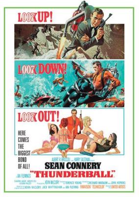 James Bond (Thunderball Triptych) art print by Celebrity Image