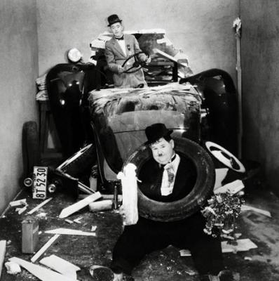 Laurel Hardy Car by Celebrity Image