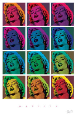 Celebrity   Paintings on Marilyn Monroe  Pop Art Squares    Bernard Of Hollywood By Celebrity