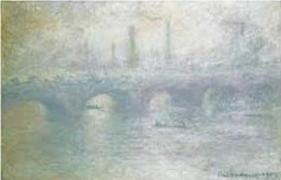 Waterloo Bridge art print by Claude Monet