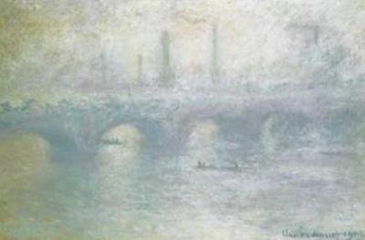Waterloo bridge art print by Claude Monet