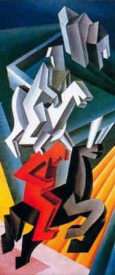 Solidita di cavalieri erranti, 1927 art print by Depero