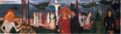 Dance on the shore, 1904 art print by Edward Munch