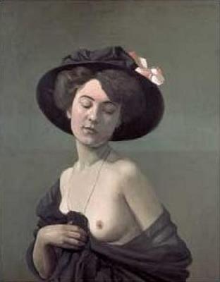 Jeune femme art print by Felix Edouard Vallotton