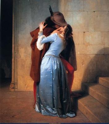 Il bacio art print by Francesco Hayez
