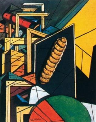 La nostalgia de l'ingenieur art print by Giorgio de Chirico