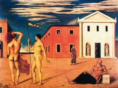 La partenza degli Argonauti art print by Giorgio de Chirico