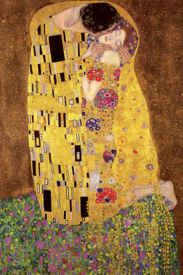 The Kiss art print by Gustav Klimt