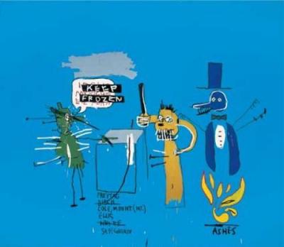 The Dingoes at the park art print by Jean-Michel Basquiat