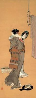 Toeletta D'estate art print by Katsushika Hokusai