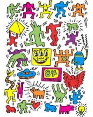 Untitled, 1984 art print by Keith Haring