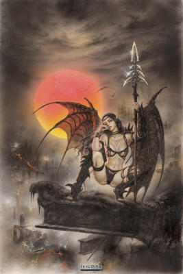 Blank Tinkerbell art print by Luis Royo
