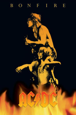 AC DC (Bonfire) art print by Maxi Posters