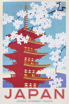 Japan (Blossom) art print by Maxi Posters