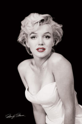 Marilyn Monroe (Red Lips) art print by Maxi Posters