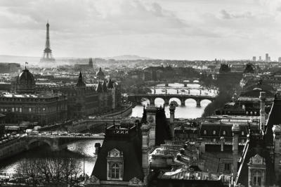 Paris View (B&W) art print by Maxi Posters