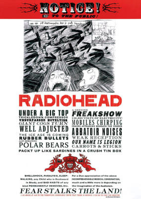 Radiohead (Fear) art print by Maxi Posters