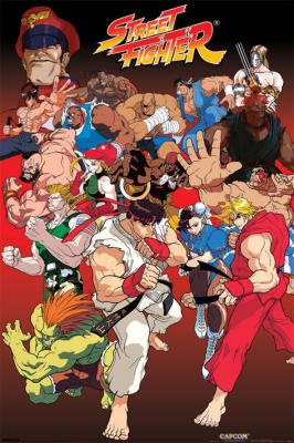 Street Fighter (Anime) art print by Maxi Posters