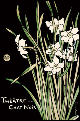 Theatre du Chat Noir (Flowers) art print by Maxi Posters