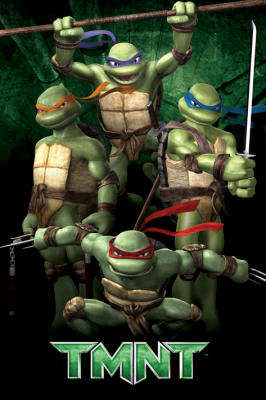 Turtles (Green) art print by Maxi Posters