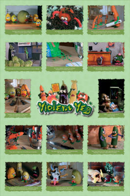 Violent Veg (Montage) art print by Maxi Posters