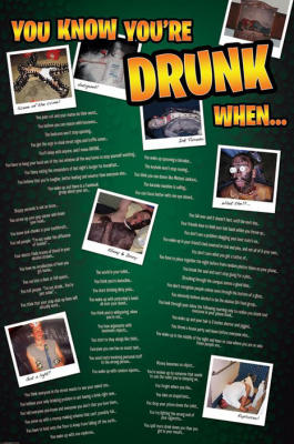 You Know You're Drunk When... art print by Maxi Posters