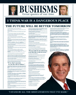 Bushisms art print by Mini Posters