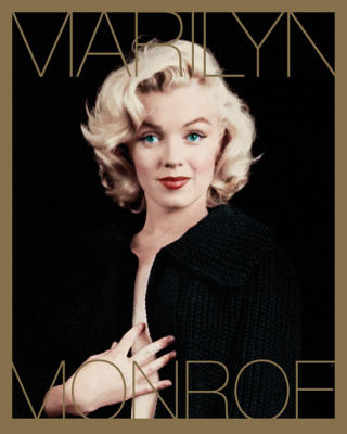 Marilyn Monroe (Black & Gold - Gold Ink) art print by Mini Posters