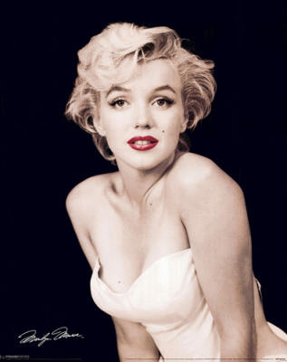 Marilyn Monroe (Red Lips) art print by Mini Posters
